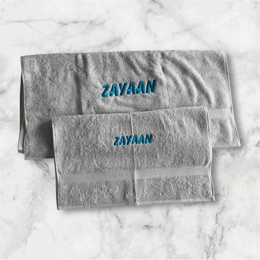 Handdoeken met geborduurde naam pakket 2