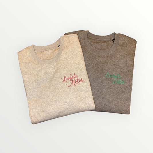 Hoodie met geborduurde tekst